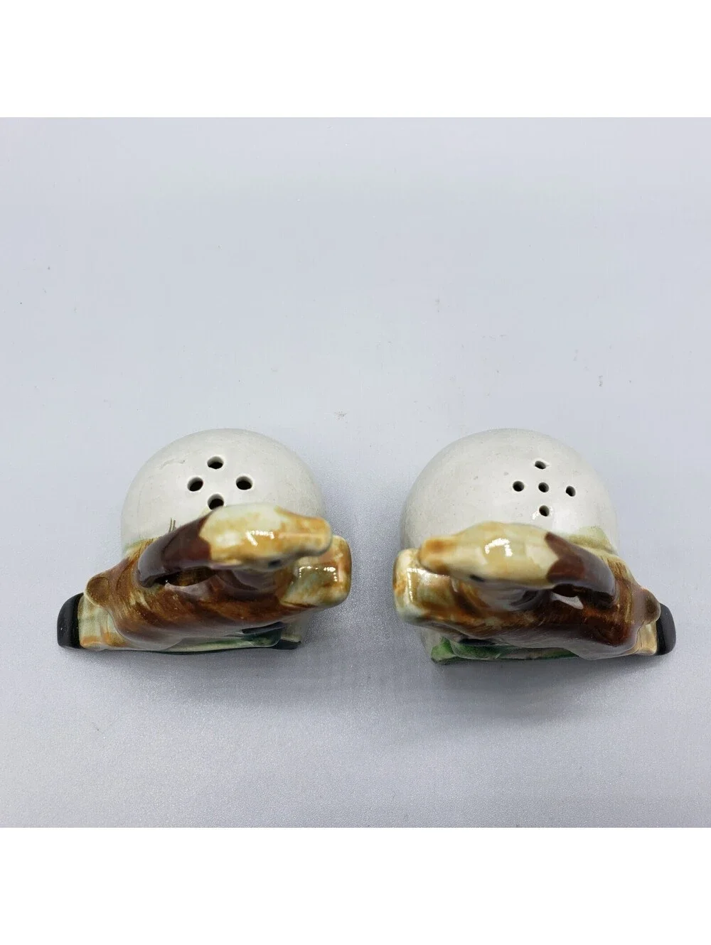 Vintage Thames Gazelle Salt & Pepper Shakers Porcelain Pair Kitchen Deer